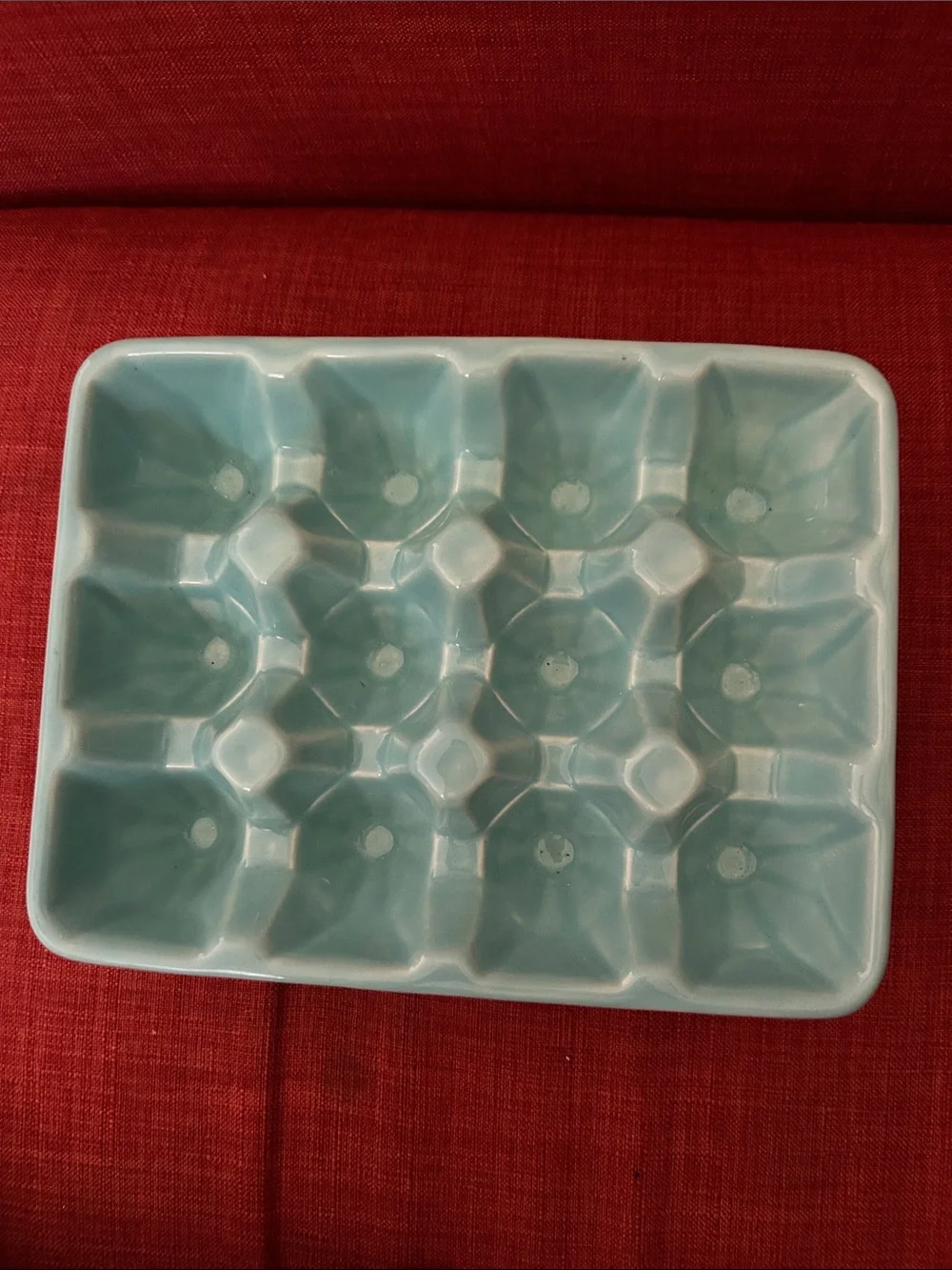 Ceramic Egg Tray - Seafoam Blue